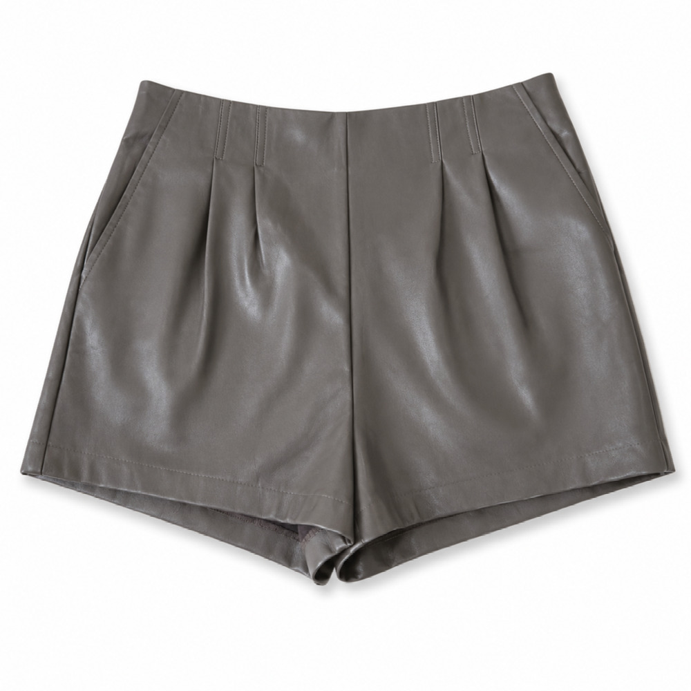 English Factory Faux Leather Shorts Brown High Rise Size Medium NWT